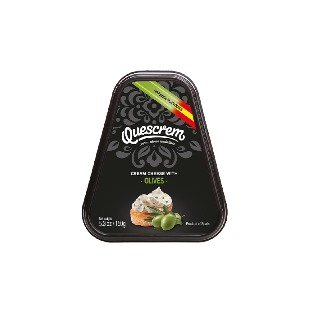 Queso Crema (Cream Cheese) con Aceitunas Quescrem