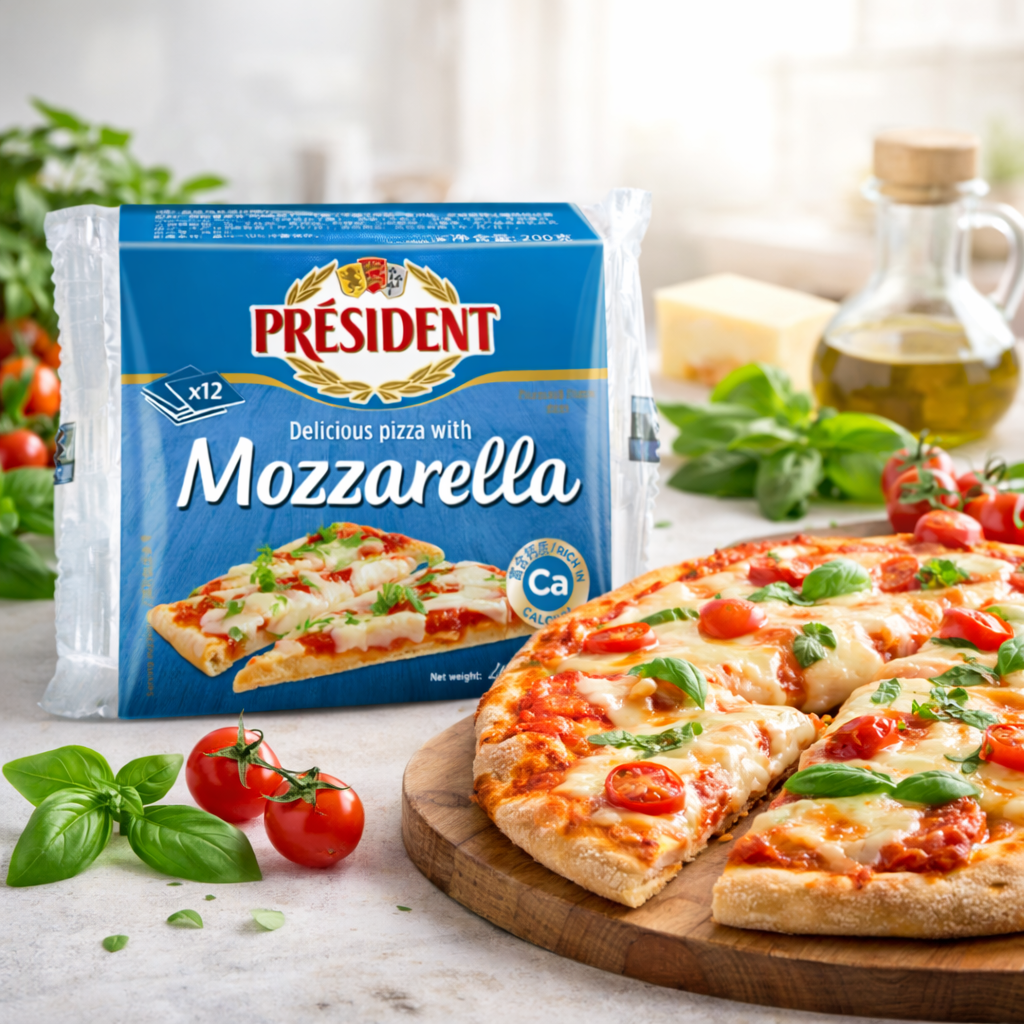 Queso Mozzarella en Rebanadas Président