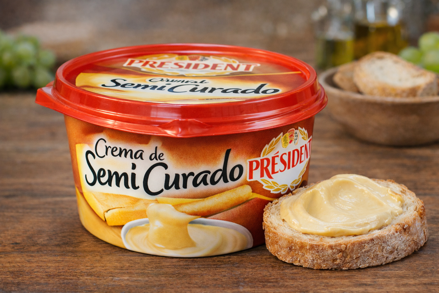 Crema de Queso Semi Curado Président