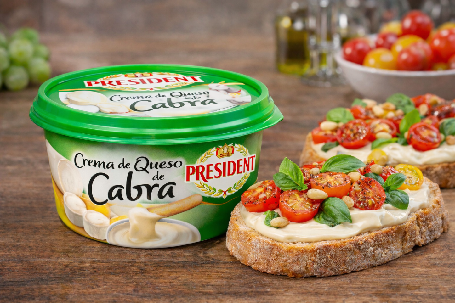 Crema de Queso de Cabra Président