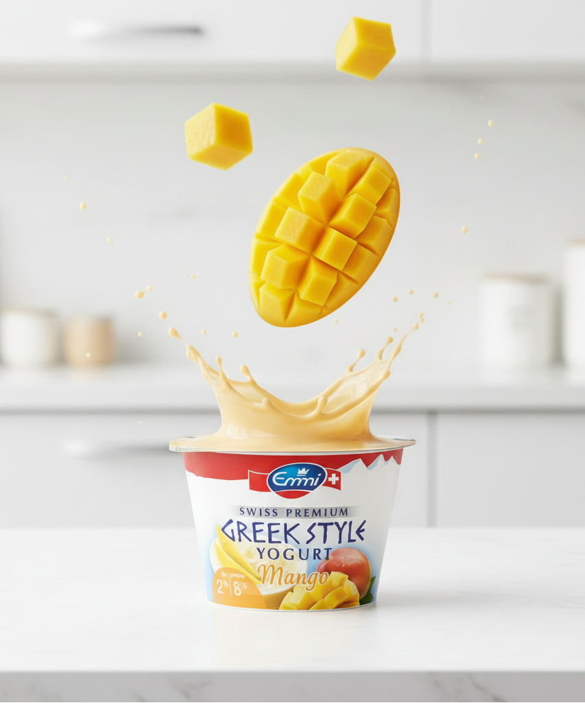 Yogurt de Mango Estilo Griego Emmi