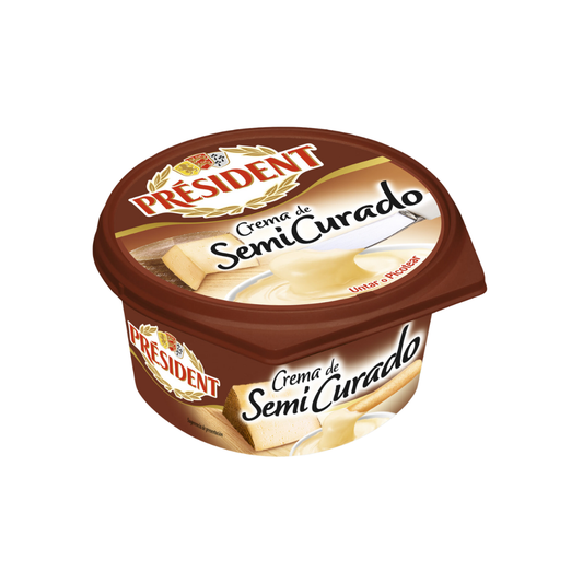 Crema de Queso Semi Curado Président