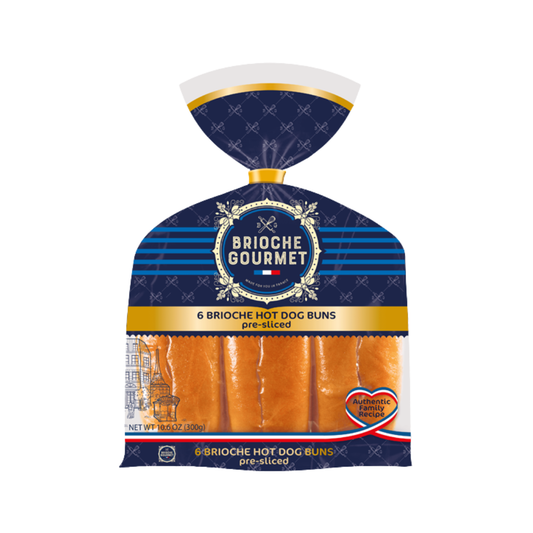 Pan Brioche Para Hot Dogs (6 uds.) Brioche Gourmet