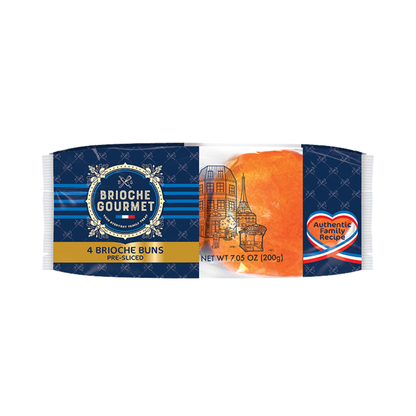 Panecillos de Brioche Para Hamburguesas (4 uds.) Brioche Gourmet