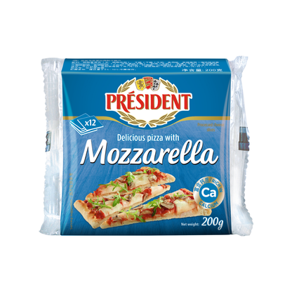 Queso Mozzarella en Rebanadas Président