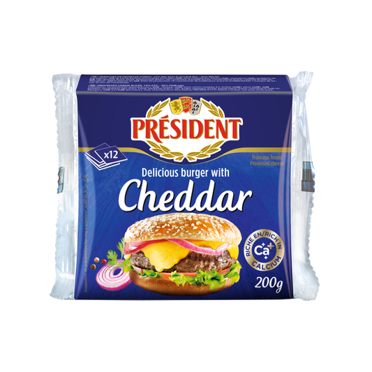 Queso Cheddar en Rebanadas Président