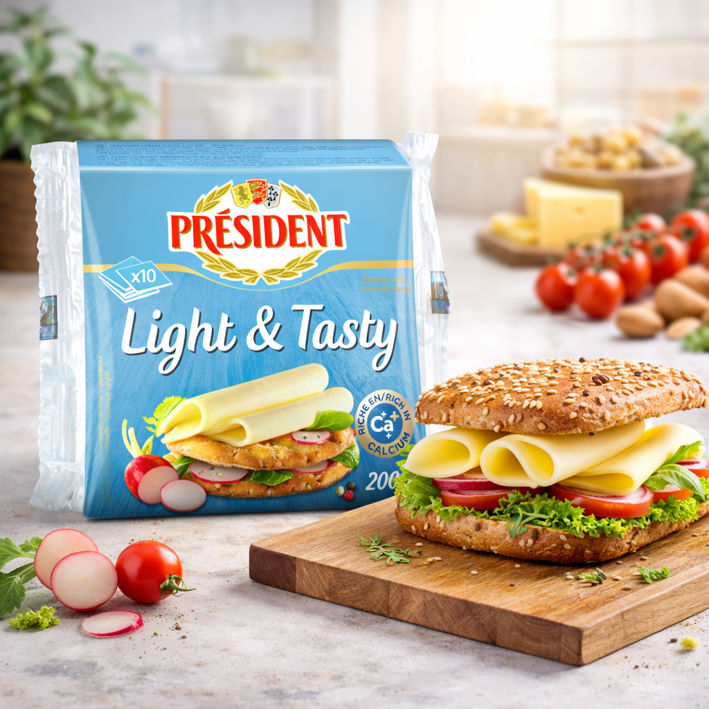 Queso Light en Rebanadas Président