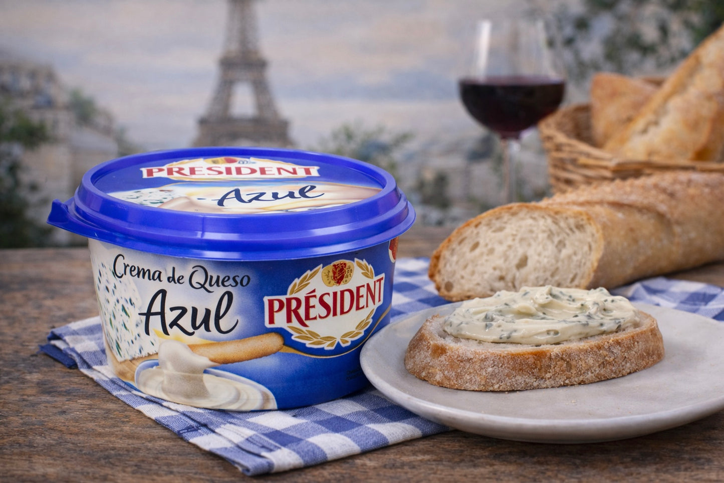 Crema de Queso Azul Président