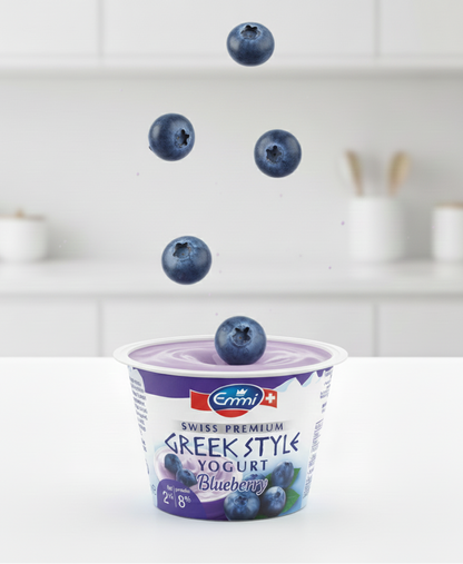 Yogurt de Arándanos Estilo Griego Emmi